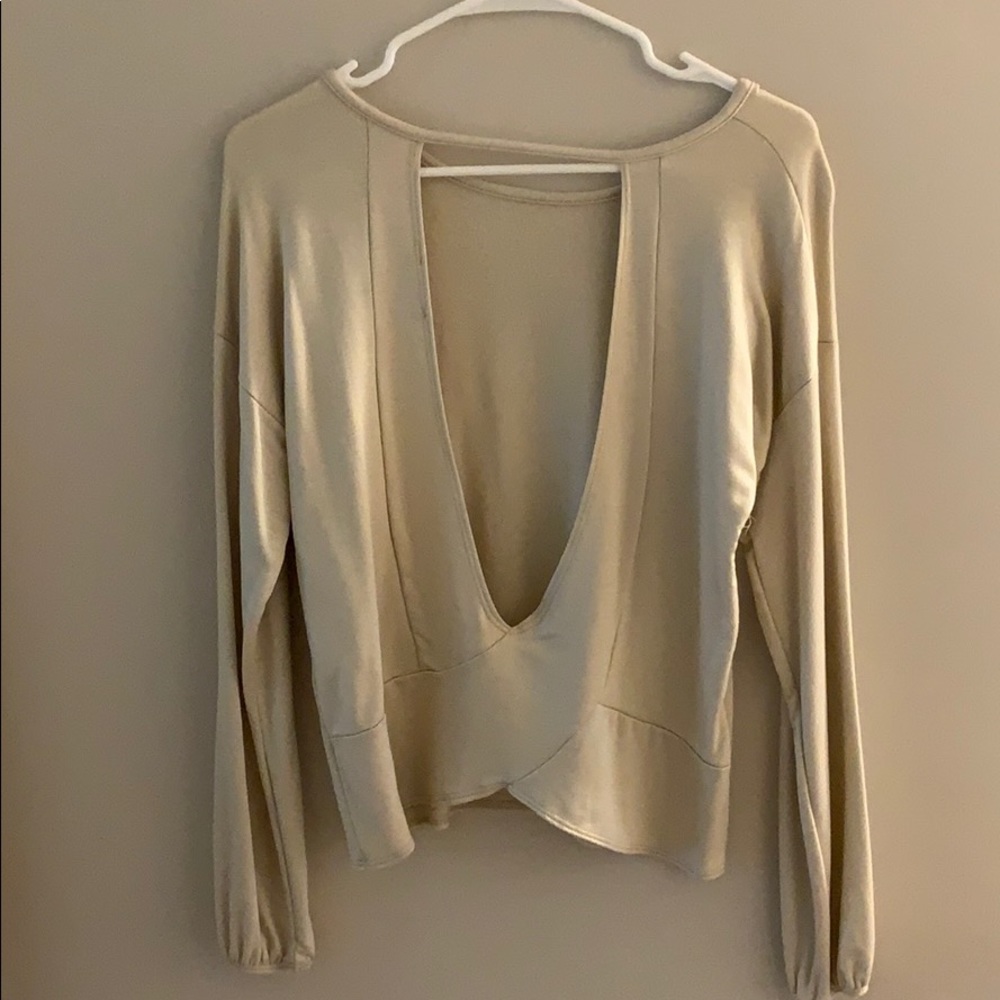 Open back long sleeve